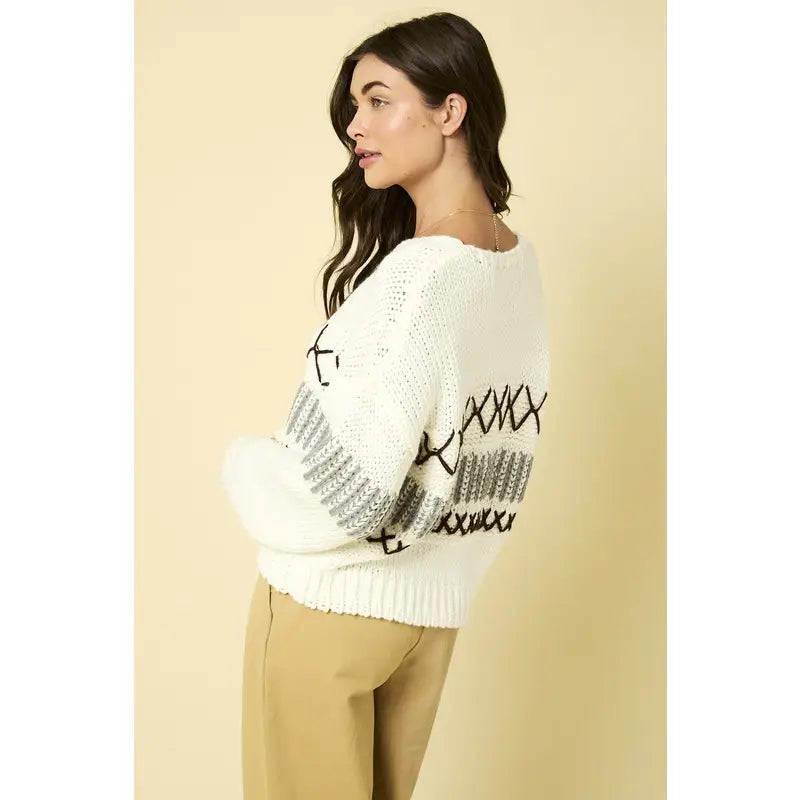 Modern City Cable Stitch Sweater