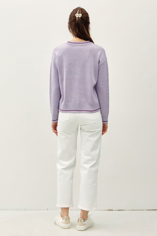 Violet Halo Sweater Top