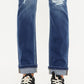 KanCan Mid-Rise Cuffed Skinny Straight Leg Jeans