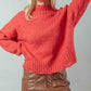 Cherry on Top Frayed Sleeve Sweater