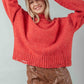 Cherry on Top Frayed Sleeve Sweater