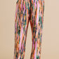 Paint Print Satin Pajama Separates