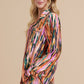 Paint Print Satin Pajama Separates