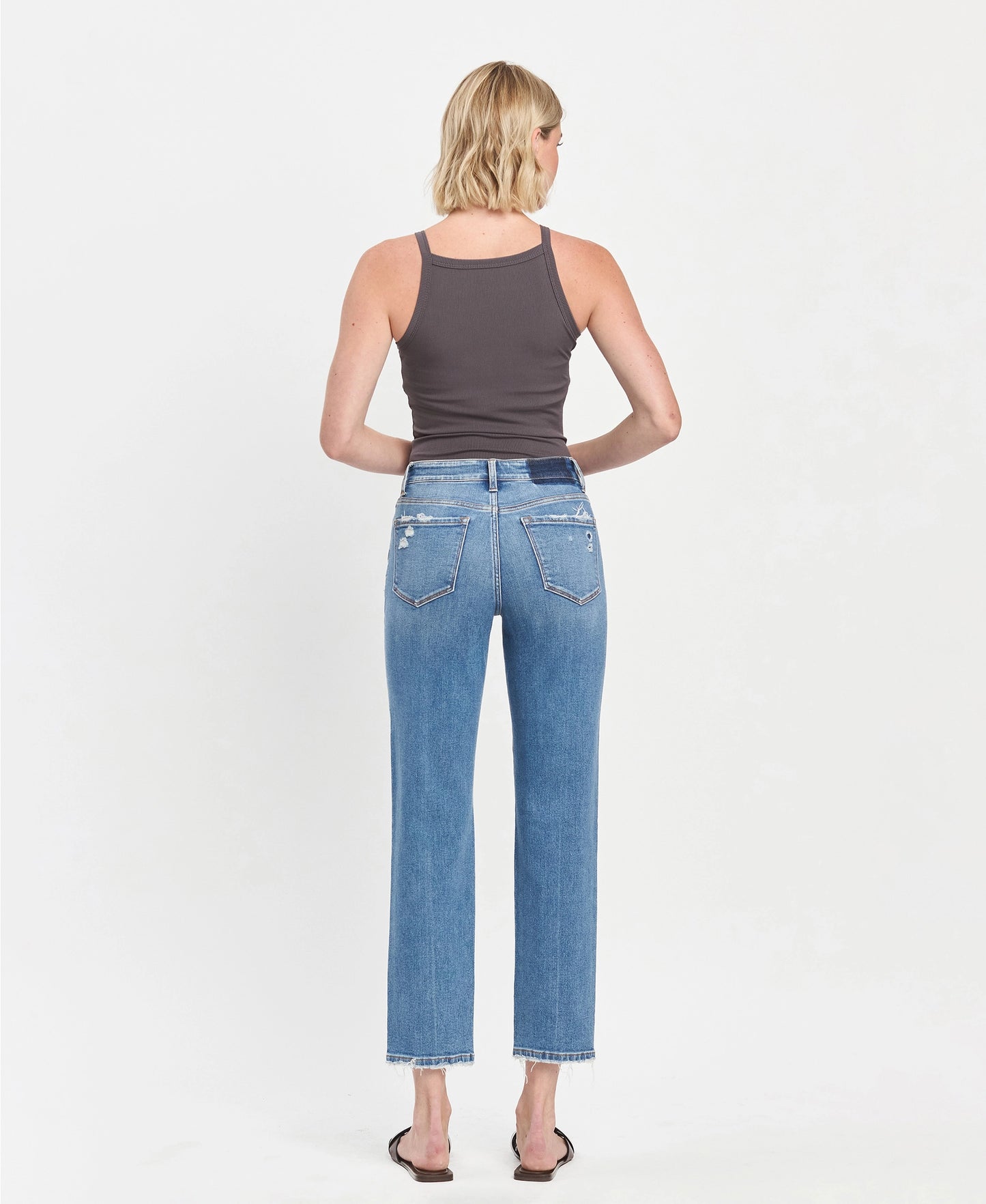 Vervet Tapered Straight High Rise Jeans