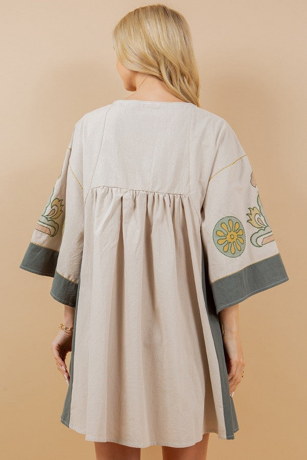 Free Yourself Embroidered Dress