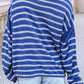 Azure Skyline Striped Sweater