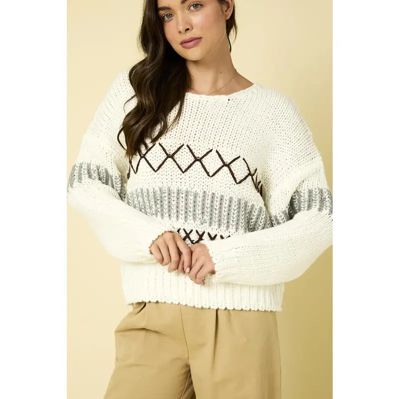 Modern City Cable Stitch Sweater