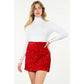 THML Radiant Red Sparkle Skort