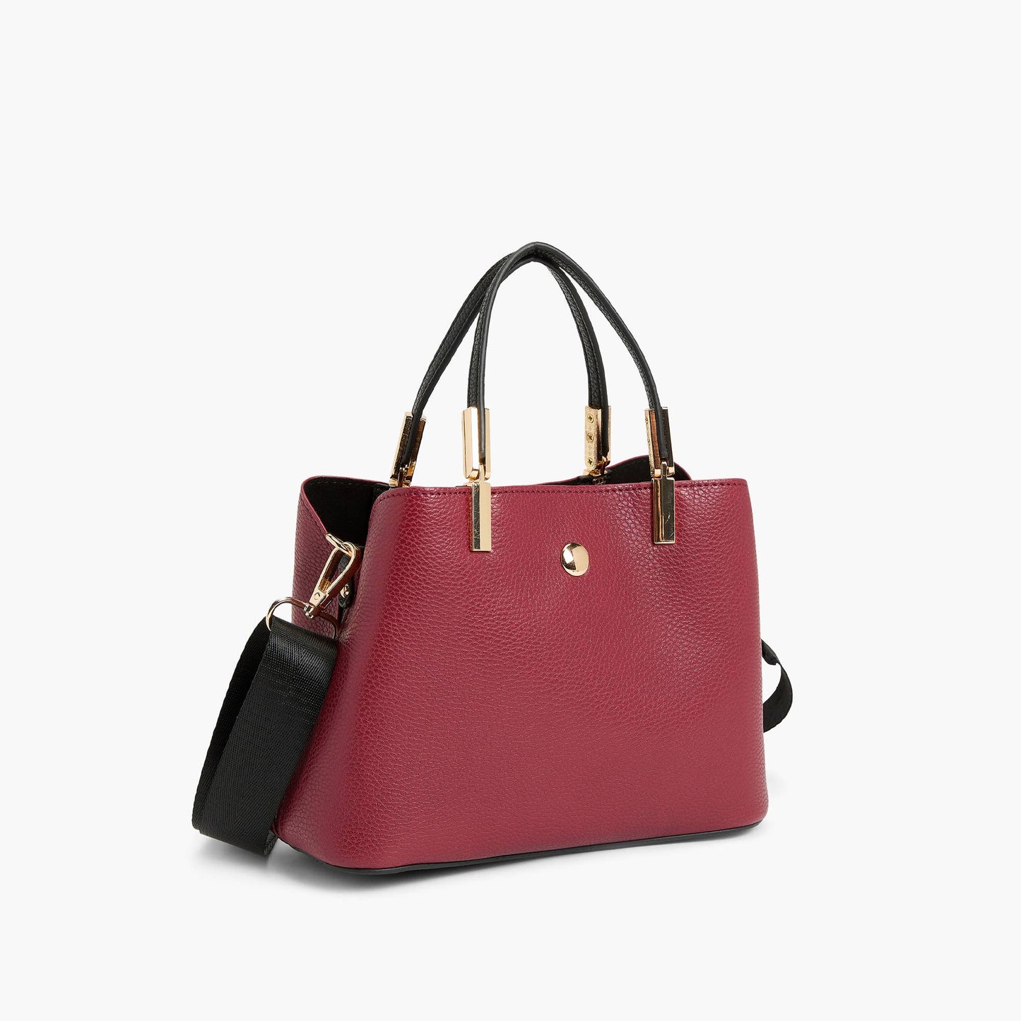 Simpler Times Bucket Crossbody: Burgundy