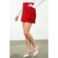 THML Radiant Red Sparkle Skort