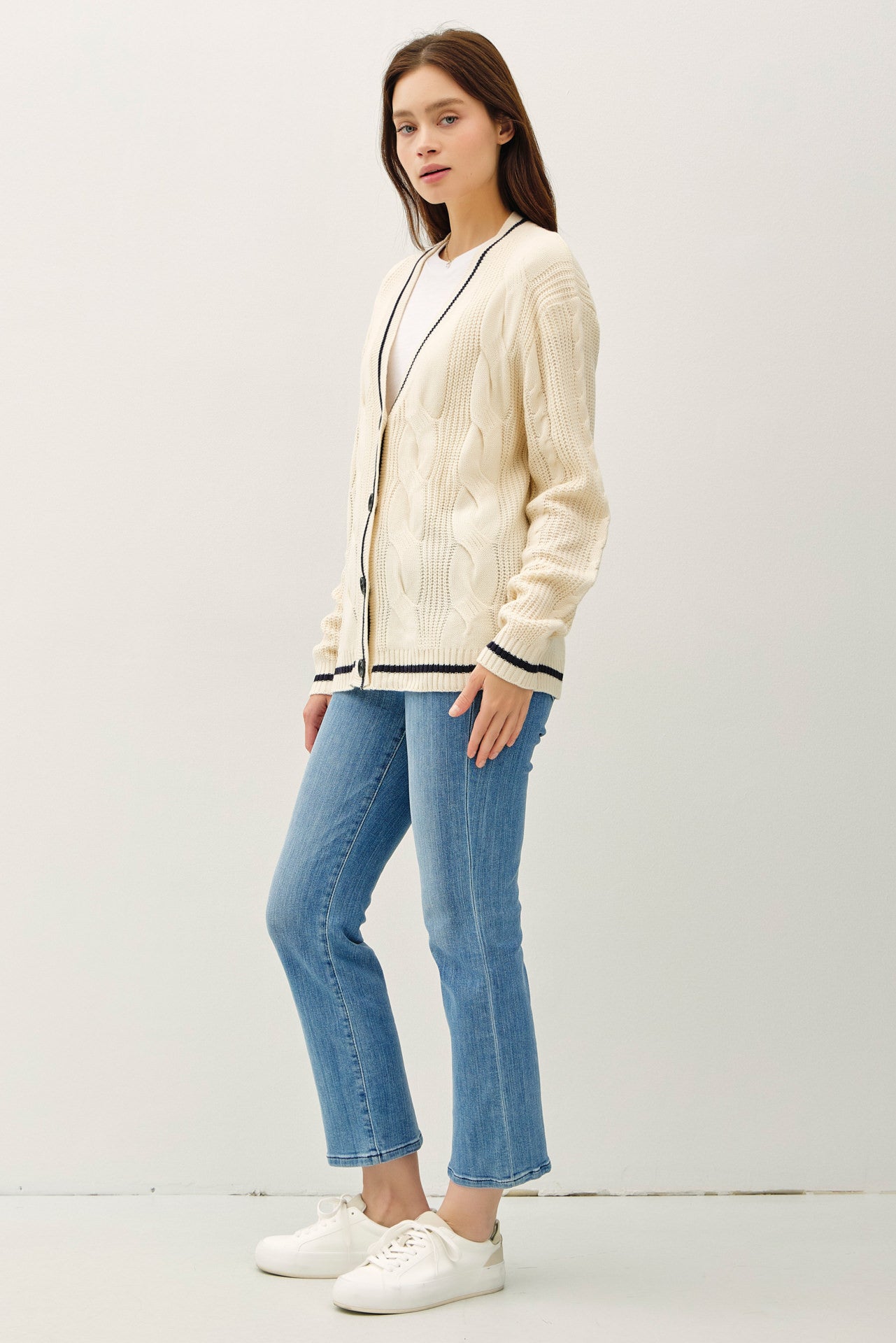 Edgewood Luxe Cable Knit Cardigan