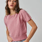 Coming Up Perfectly Pearly Petal Pink Sweater Top