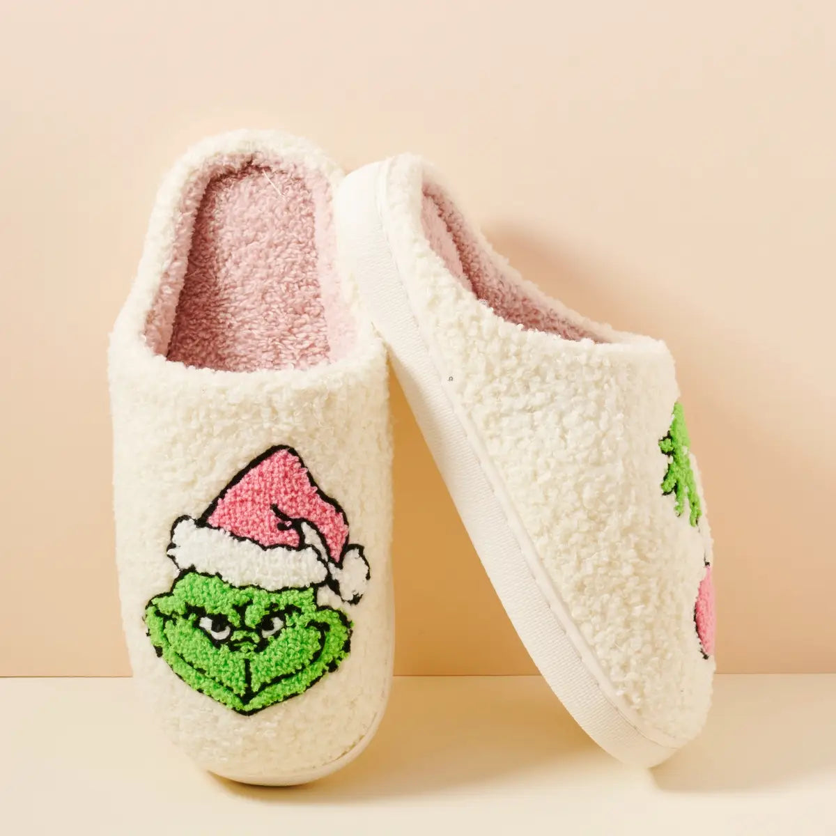 Adorable Christmas Grinch Slippers