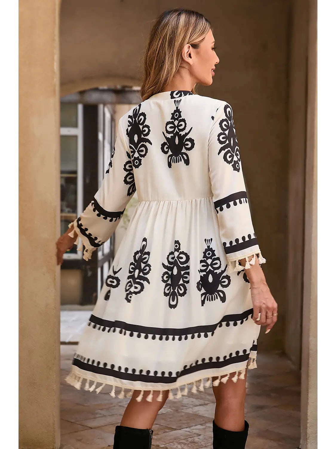 Tassel Trails Western Dress