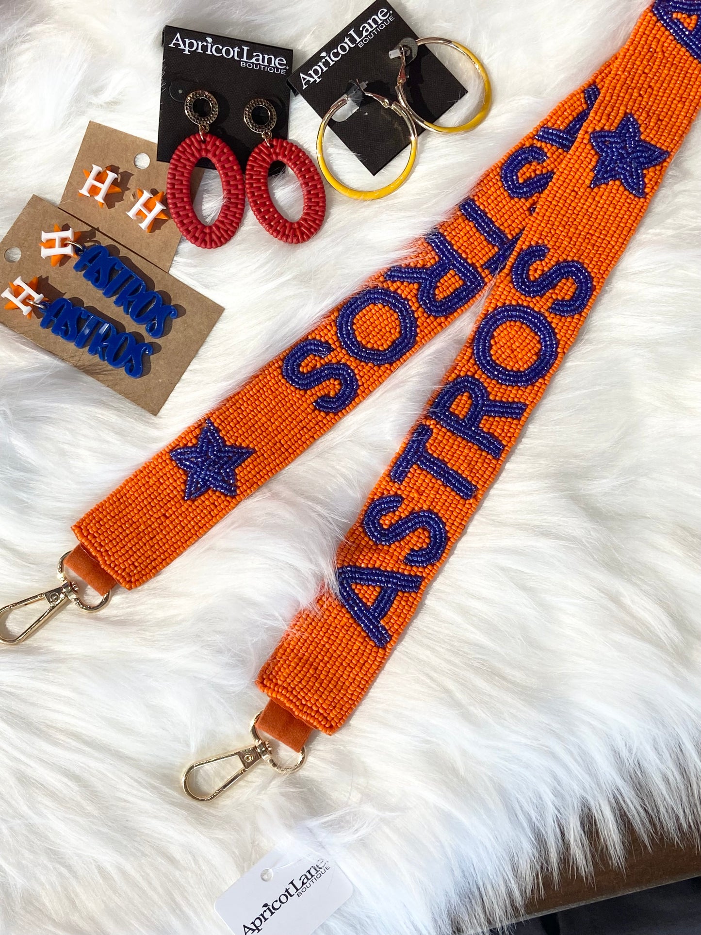 Astros Beaded Purse Strap