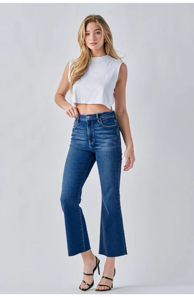 Hidden Happi Clean Cropped Flair Jean