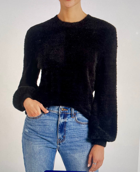 Obsidian Comfort Fuzzy Pullover Sweater