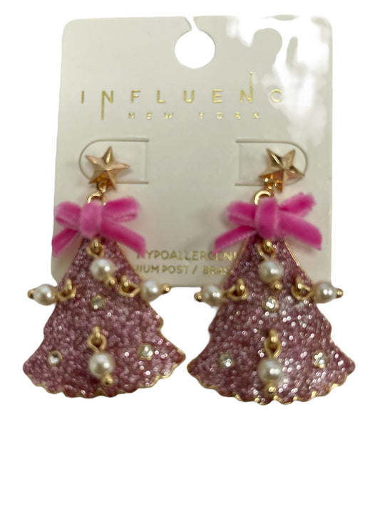 Pink Christmas Earrings (2 Available)