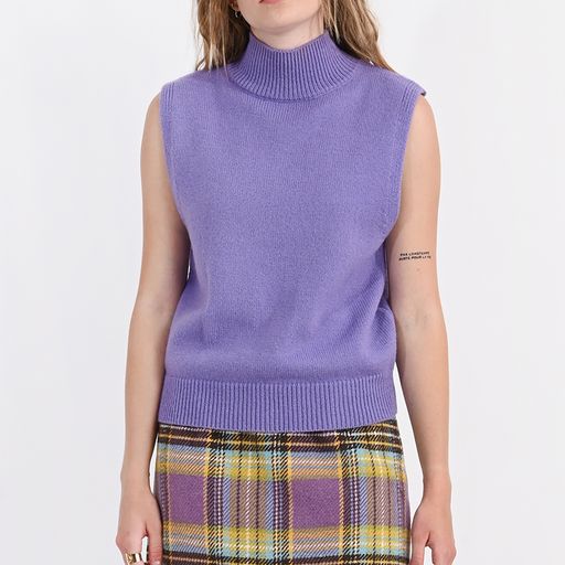Purple Mauve Sleeveless Sweater