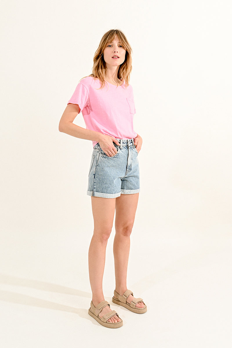 Molly High Waisted Denim Shorts