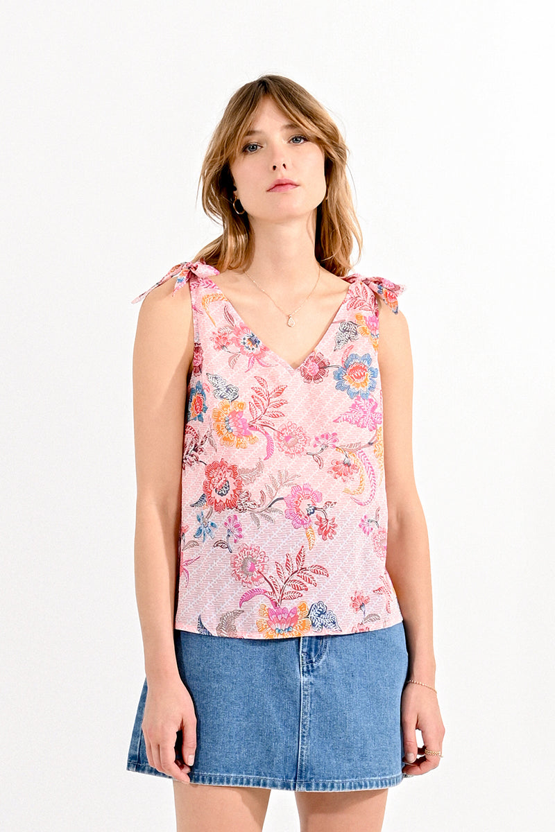 Pink Alba Bow Top