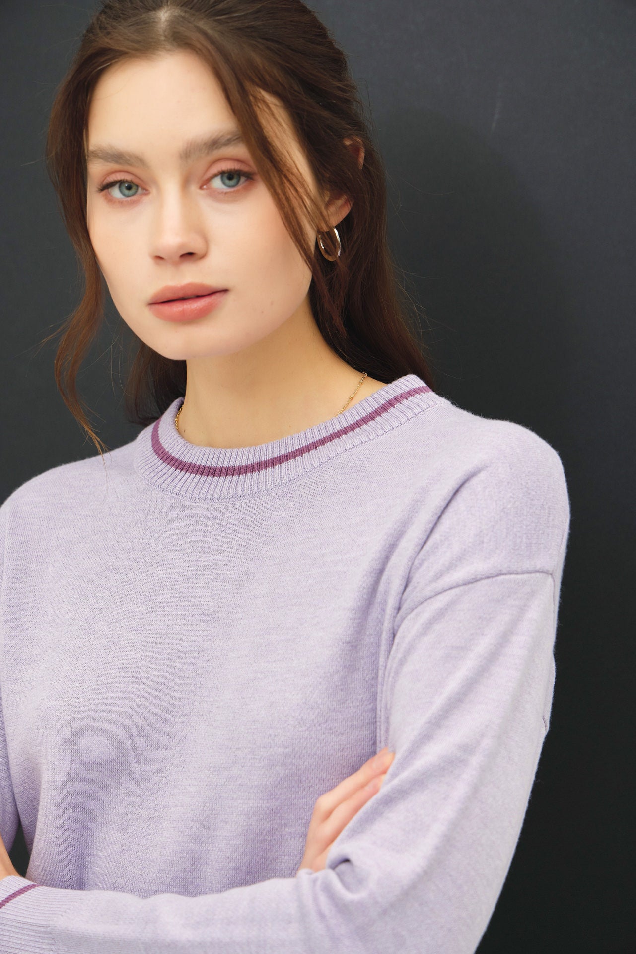 Violet Halo Sweater Top