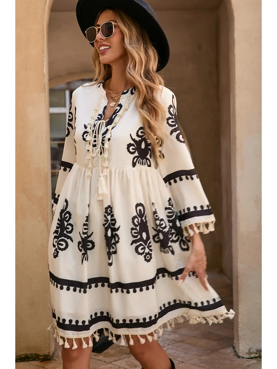 Tassel Trails Western Dress