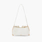 Willow Bow Baguette Shoulder Bag: White