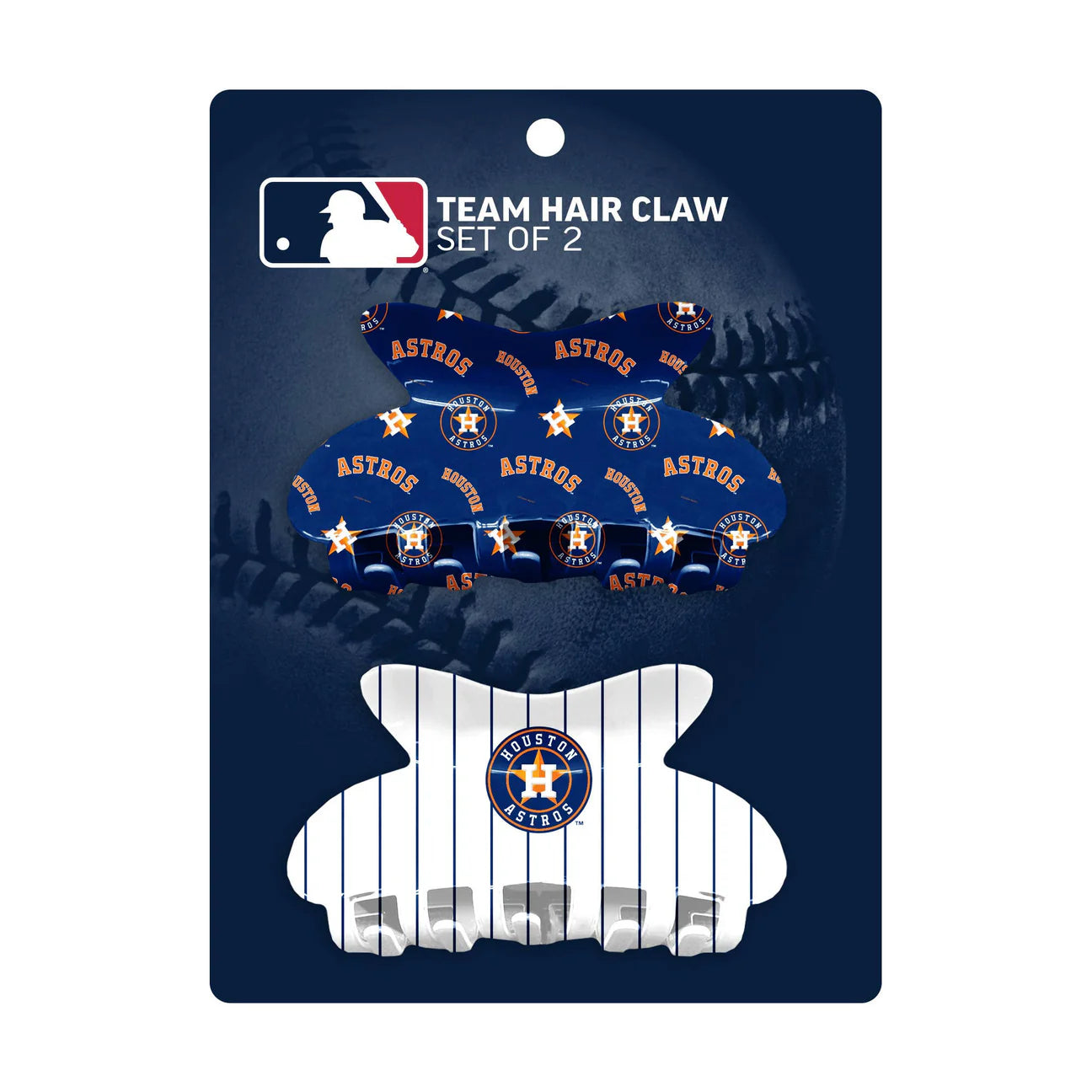 Astros MLB Team Hair Claw Set of 2 Hair Claws