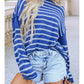 Azure Skyline Striped Sweater