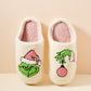 Adorable Christmas Grinch Slippers