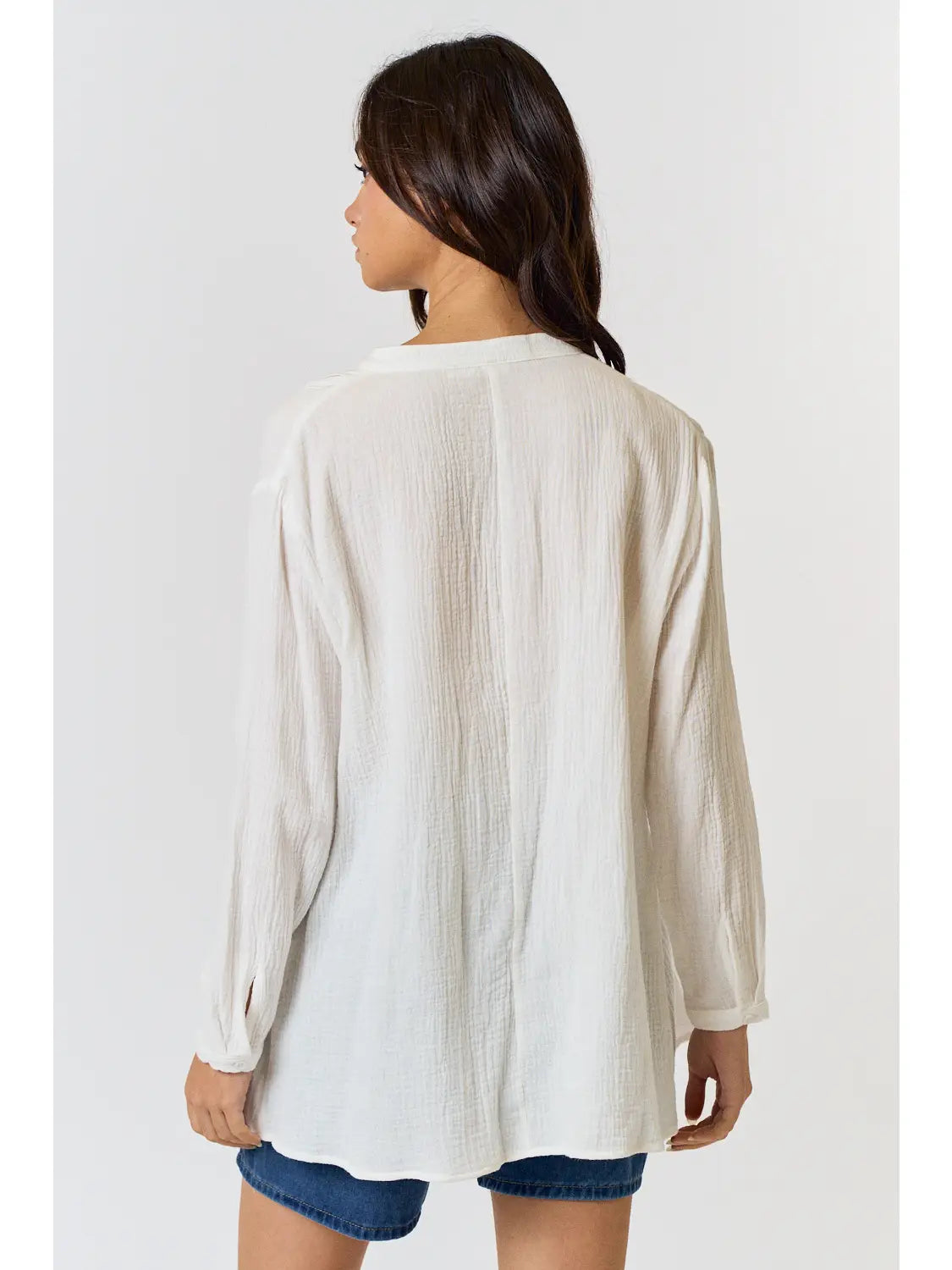 Misty Morning Pleated Pleasantries Top