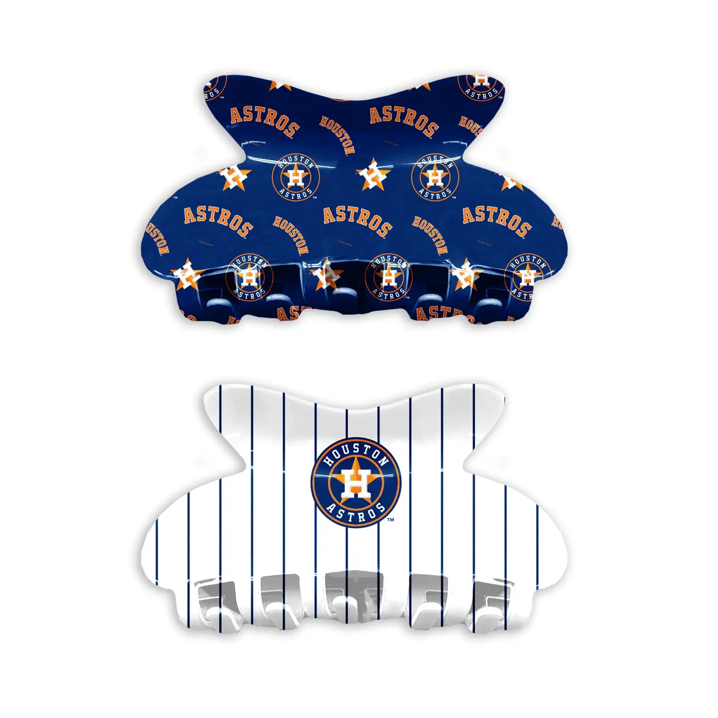 Astros MLB Team Hair Claw Set of 2 Hair Claws