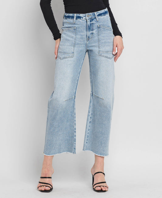 Vervet High Rise Barrel Jeans