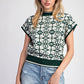 Uptown Girl Geometric Sweater Top