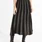 Black Sparkle Stripes Sweater Skirt