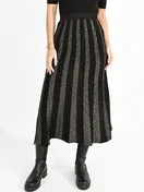 Stipes and Sparkles Sweater Skirt