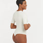 Ribbed Crewneck Bodysuit - Parchment